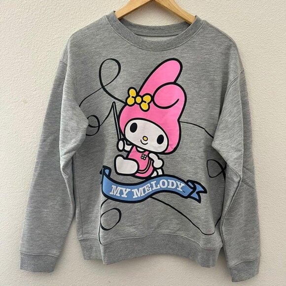 Sanrio My Melody Women's Crewneck Gray Size S - Picture 1 of 2